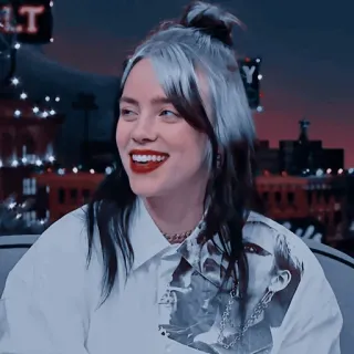 🕸 d5ffe9de Billie Eilish 歌手, ミュージシャン, ポップ, セレブ, ビリー・アイリッシュ whatsapp sticker