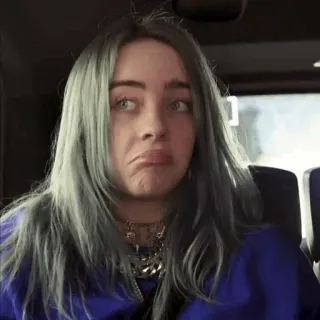 🕸 f745f8ae Billie Eilish 歌手, ミュージシャン, ポップ, ビリー・アイリッシュ whatsapp sticker