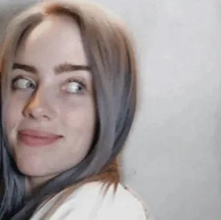 🕸 ff3d4a25 Billie Eilish 歌手, ミュージシャン, ポップ, 有名人, ポートレート whatsapp sticker
