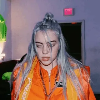 🕸 46ab8ab7 Billie Eilish JOYRICH 流行明星, 音乐, 歌手, 名人, 女艺人 whatsapp sticker