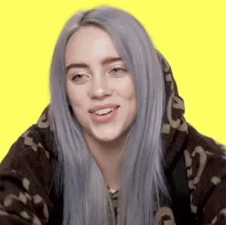 🕸 66f2c9f1 Billie Eilish 歌手, 名人, 流行明星, 比莉·艾利什 whatsapp sticker