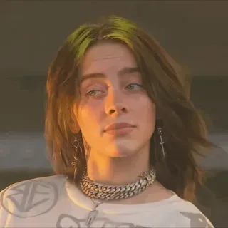 💚 46db5509 Billie Eilish Billie Eilish, chanteuse, musicien, célébrité, pop star telegram sticker