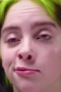 💚 7ba3df9b Billie Eilish Billie Eilish, chanteuse, musicienne, pop star, célébrité telegram sticker