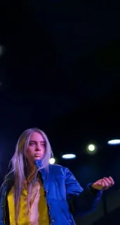 💚 abdd3df9 Billie Eilish chanteur, musicien, artiste, portrait, célébrité telegram sticker