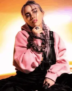 💚 d7c020d5 Billie Eilish Billie Eilish, chanteuse, pop, artiste, célébrité, musique telegram sticker