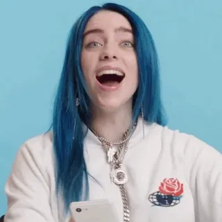 💦 2d631adb Billie Eilish cantante, celebridad, Billie Eilish, músico, pop whatsapp sticker