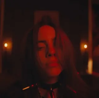 ❤️ 41a5b44d Billie Eilish músico, cantante, retrato, estrella del pop whatsapp sticker