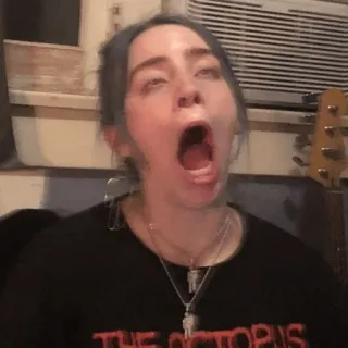 🖤 61f47da3 Billie Eilish cantante, celebridad, músico, estrella pop whatsapp sticker