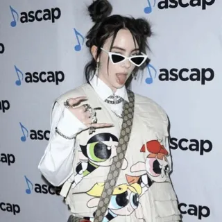 ☃ 65ea8fb5 persona, gafas de sol, celebridad, moda, retrato, lengua whatsapp sticker