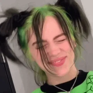🇨🇨 698bf119 Billie Eilish Billie Eilish, cantante, estrella pop, celebridad, música whatsapp sticker