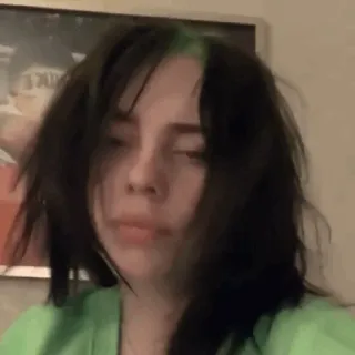 🇨🇨 942fb17e Billie Eilish cantante, músico, celebridad, Billie Eilish whatsapp sticker