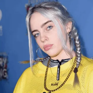 ☀️ 9c76d556 Billie Eilish Billie Eilish, cantante, estrella pop, celebridad, música whatsapp sticker