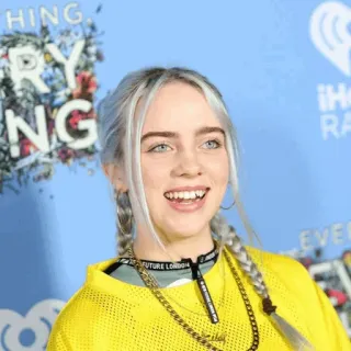 ☀️ a0675510 Billie Eilish cantante, músico, celebridad, estrella del pop whatsapp sticker