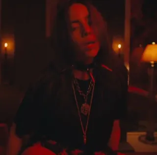 ❤️ b097725e Billie Eilish cantante, músico, celebridad, estrella pop, artista whatsapp sticker