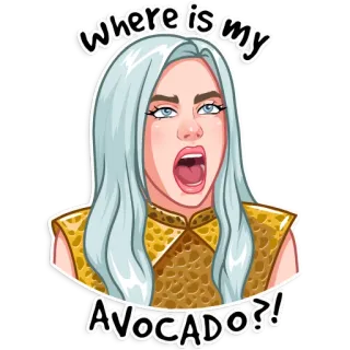 Billie Eilish telegram stickers