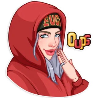 Billie Eilish telegram stickers