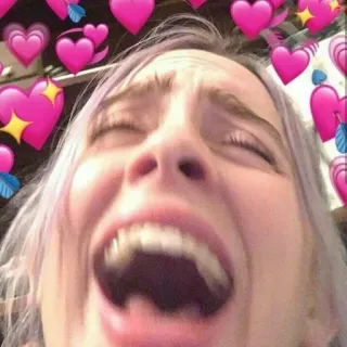 🤣 a7d8174a Billie Eilish Billie Eilish, penyanyi, hati, cinta, semangat, penggemar telegram sticker