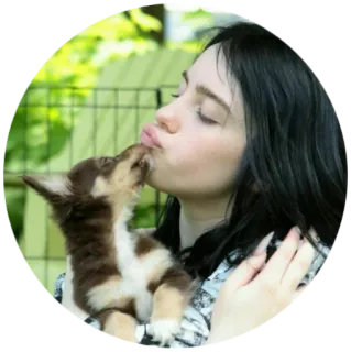 😘 69224f0c 여자, 개, 키스, 애완동물, 사랑, 동물, 귀여운, 우정 telegram sticker