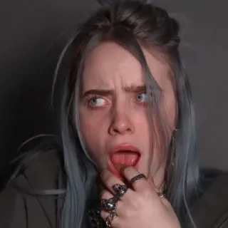 💧 09a7f2d2 Billie Eilish 가수, 음악가, 유명인, 빌리 아일리시 telegram sticker