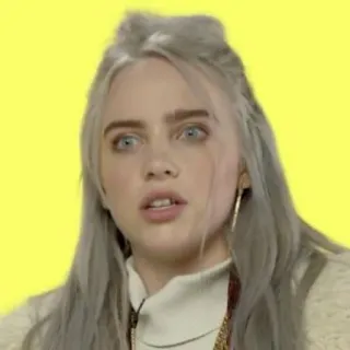 💧 34875a19 Billie Eilish 가수, 음악가, 유명인, 팝스타 telegram sticker