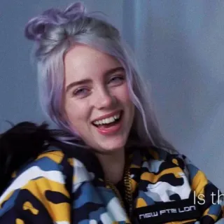 💧 41a00bcc Billie Eilish 가수, 팝스타, 빌리 아일리시, 유명인, 음악 telegram sticker