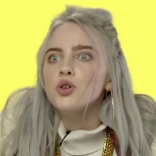 💧 5a97d807 Billie Eilish 가수, 음악가, 유명인, 빌리 아일리시 telegram sticker