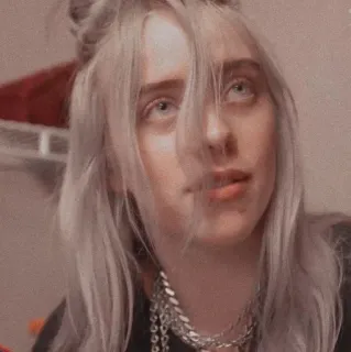 💧 7cb503ad Billie Eilish 가수, 아티스트, 음악가, 팝스타, 빌리 아일리시 telegram sticker