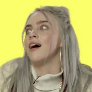 💧 7f497487 Billie Eilish 가수, 음악가, 팝스타, 유명인 telegram sticker