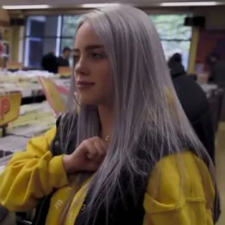 💧 80199e54 Billie Eilish 음악, 가수, 팝스타, 유명인, 빌리 아일리시, 음악가 telegram sticker