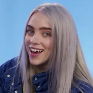 💧 9c3e85f0 Billie Eilish 빌리 아일리시, 가수, 셀럽, 음악, 팝 telegram sticker