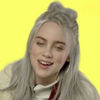 💧 a0058595 Billie Eilish 빌리 아일리시, 가수, 팝스타, 셀럽, 음악, 젊은 아티스트 telegram sticker