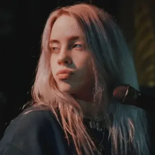 💧 add1683e Billie Eilish 가수, 음악가, 팝스타, 유명인 telegram sticker