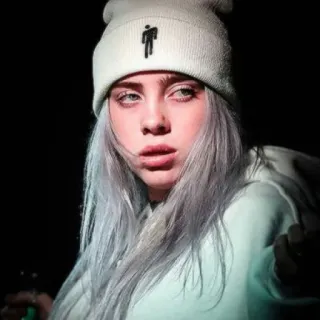💧 b3d2f880 Billie Eilish 가수, 유명인, 음악가, 팝스타, 아티스트 telegram sticker