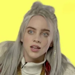 💧 f97ff05e Billie Eilish 빌리 아일리시, 가수, 연예인 telegram sticker