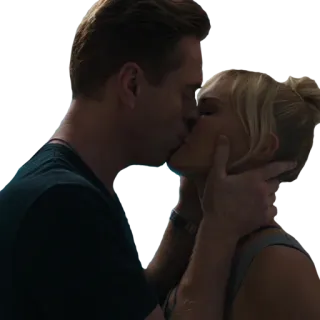 😘 957c93e6 kus, liefde, romantiek, koppel, genegenheid telegram sticker