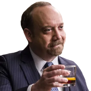 🥃 bcf6da80 Bobby Axelrod Billions man, pak, drankje, alcohol, miljardair, zelfverzekerd, zaken telegram sticker