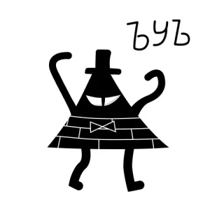 🐈 361d261a Bill Cipher Gravity Falls ъуъ bill cipher, gravity falls, lustig, cartoon, dreieck, bösewicht, meme telegram sticker