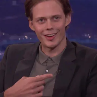 🔗 944a9f51 Bill Skarsgård attore, celebrità, ritratto, uomo telegram sticker