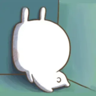 🍃 49a17922 мультик, кролик, милый, животное, наклейка telegram sticker