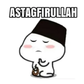 🍃 56dd187b ASTAGFIRULLAH Исламский, Мусульманский, Покаяние, Прощение, Молитва, Религиозный telegram sticker