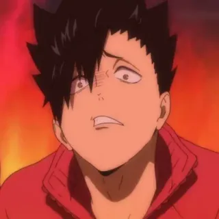 🥵 10892d1f Kuroo Tetsurou Haikyuu!! Anime, Manga, Haikyuu, Kuroo Tetsurou, Volley-ball, Personnage telegram sticker