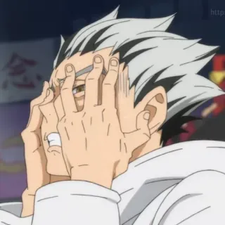 🤦‍♂ 255f4da1 Bokuto Koutaro Haikyuu!! Anime, Frustré, Émotion, Cheveux Gris, Personnage Anime, Bokuto, Haikyuu telegram sticker