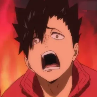 🥵 49ff5c7d animé, choc, effrayé, feu, personnage, inquiet telegram sticker