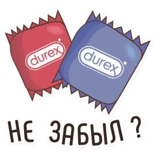 🎈 ab0661d8 НЕ ЗАБЫЛ? Kondom, Durex, Sicherer Sex, Sexuelle Gesundheit, Schutz, Verhütung telegram sticker