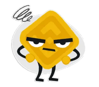 😡 9efab124 enojado, molesto, irritado, dibujo animado, personaje, frustrado whatsapp sticker