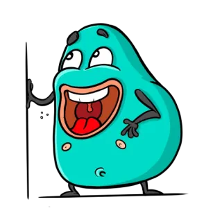 🤣 62a8cfa2 卡通, 角色, 贴纸, 插图, 斑点, 搞笑, 快乐 telegram sticker