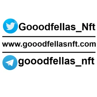 🙏 f06dfe4f Goooodfellas_Nft
www.goooodfellasnft.com
gooooodfellas_nft NFT, Twitter, Telegram, 社交媒体, 数字艺术 telegram sticker