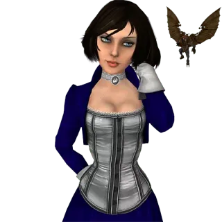 Elizabeth Bioshock Infinite telegram stickers