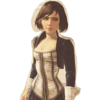 😕 8ea33b41 Elizabeth BioShock Infinite elizabeth, bioshock infinite, personnage jeu vidéo telegram sticker