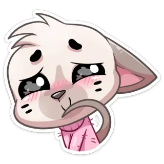 ☺️ d0f156fa gato, kawaii, fofo, emoticon, adesivo whatsapp sticker